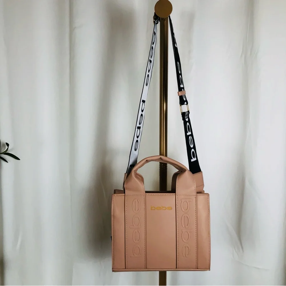 NWT Bebe Hana Mini Satchel Crossbody Bag Pink (B1)